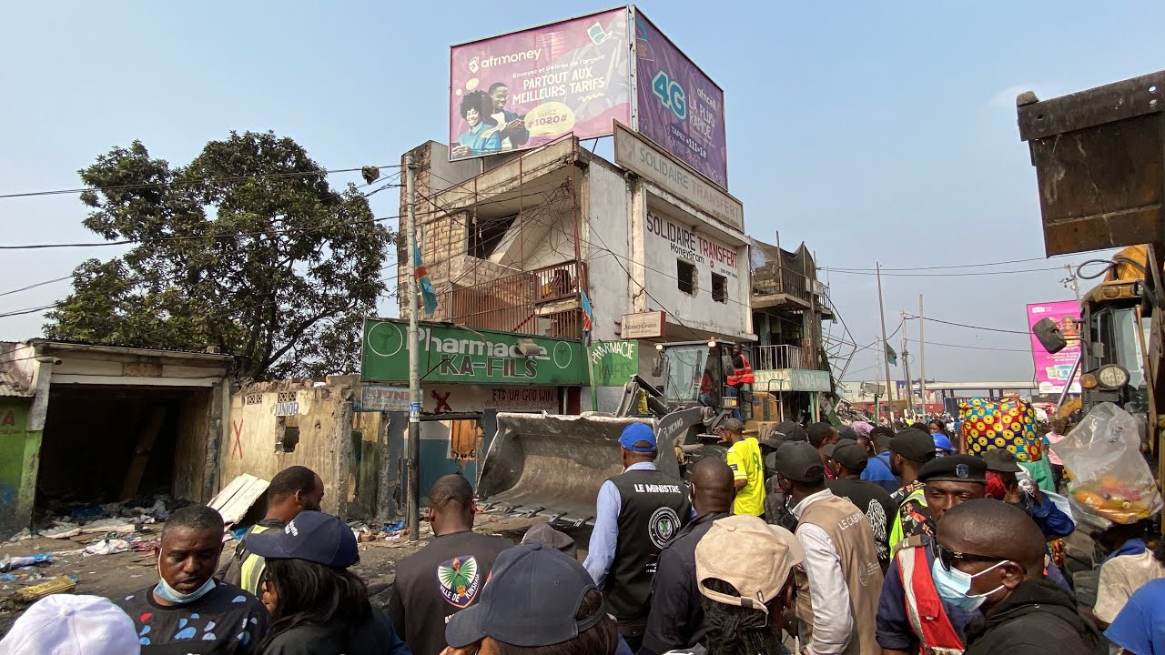 URGENT 🚨DÉMOLITION AU ROND-POINT NGABA : L’OPÉRATION LA PLUS ATTENDUE PAR LA POPULATION CONGOLAISE 