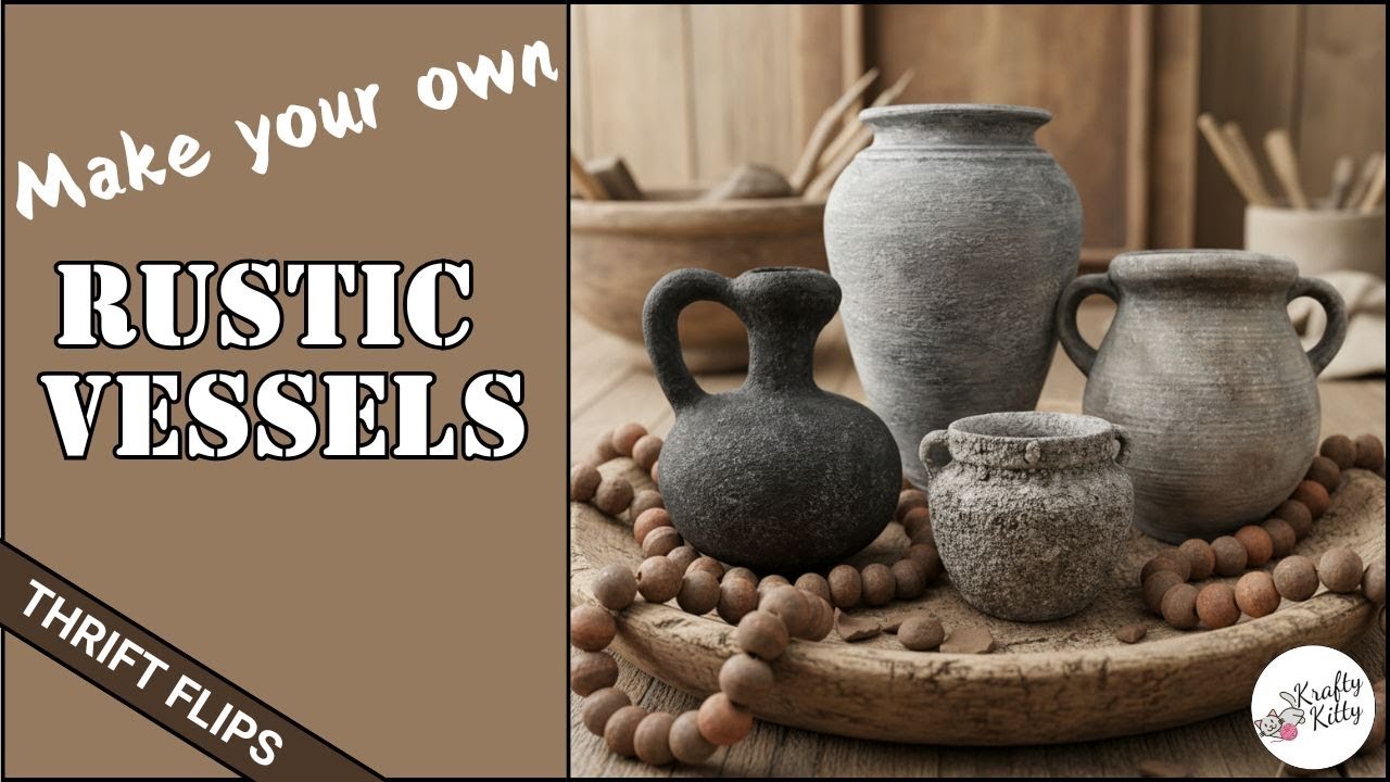 DIY AGED VESSELS | THRIFT FLIP | DIY HOME DECOR | HIGH-END HOME DECOR | FAUX STONE VASE