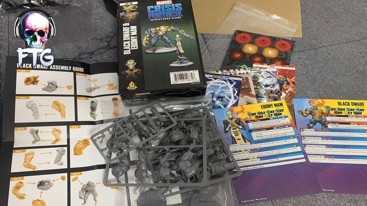 Marvel Crisis Protocol Unboxing - Black Dwarf & Ebony Maw