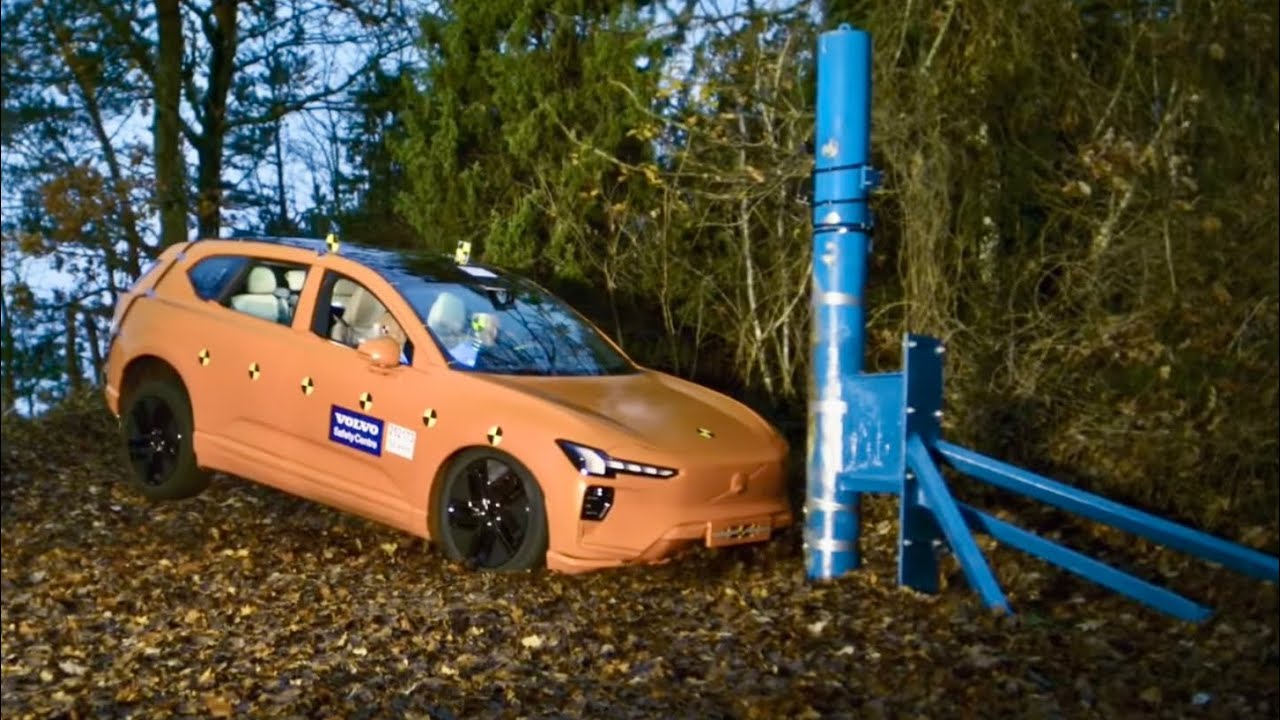 2026 Volvo EX60 ağaca çarptı: Güvenlik testi sonucu