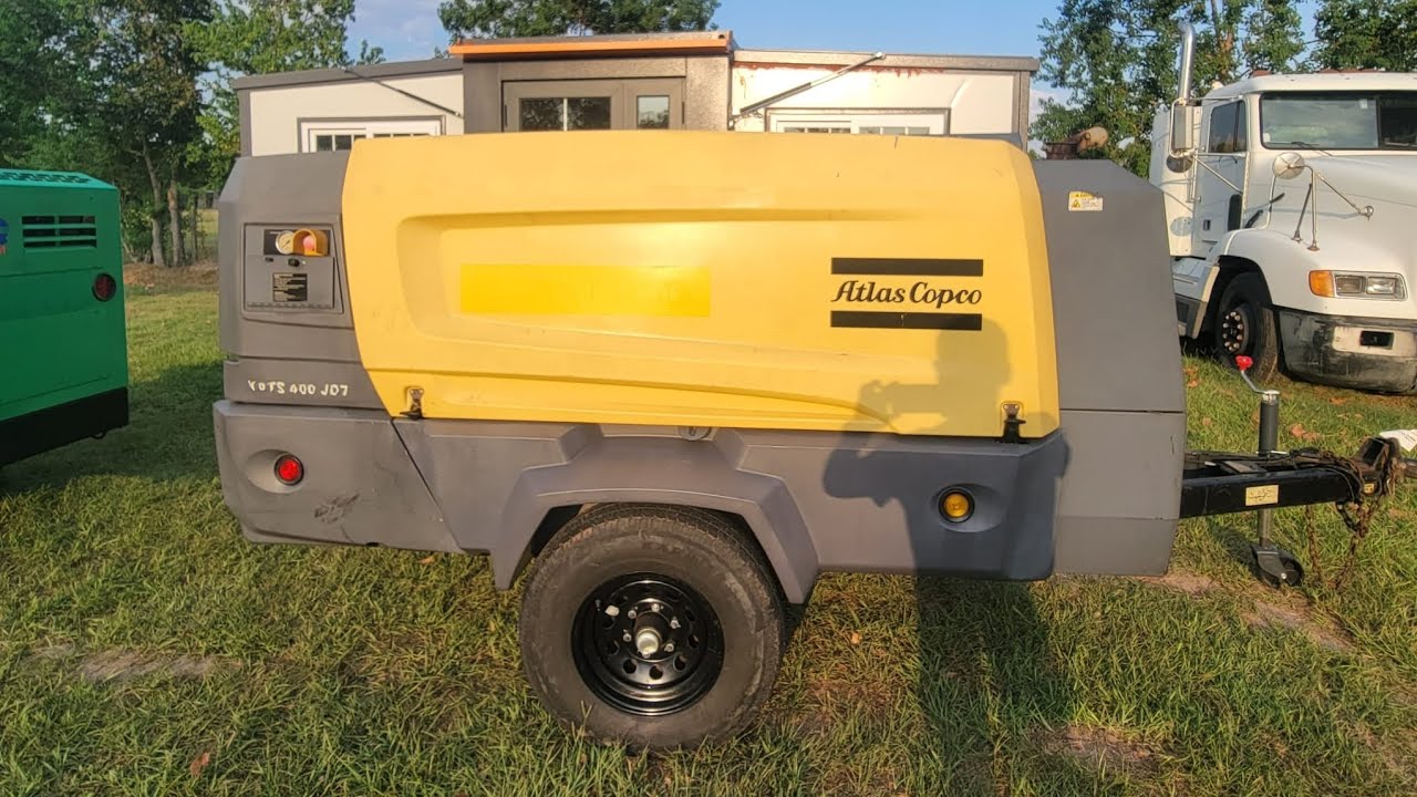 2016 Atlas Copco XATS 400 JD7 400 CFM / 175PSI Towable Air Compressor Diesel