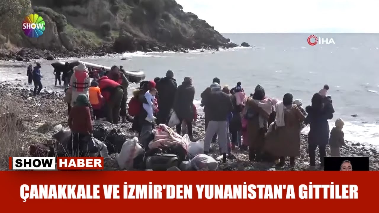 Çanakkale ve İzmir'den Yunanistan'a gittiler