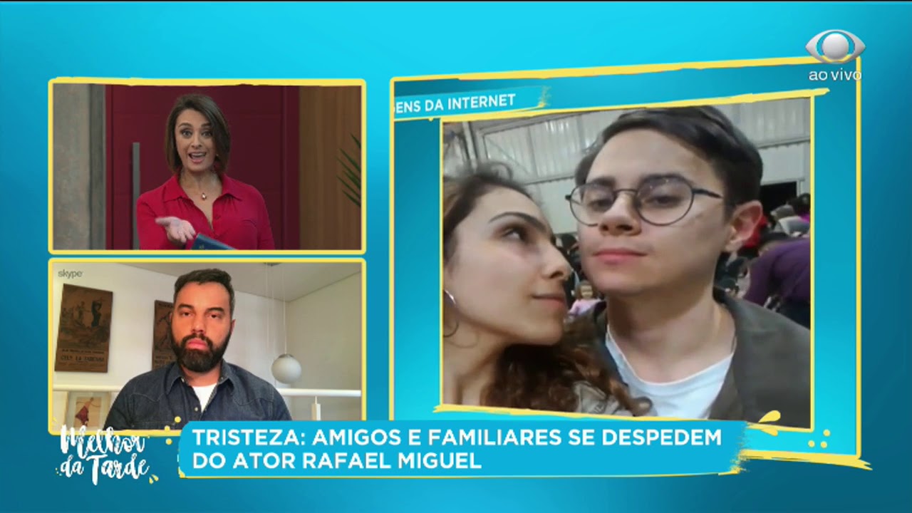 Namorada de Rafael Miguel diz que mãe não está do seu lado