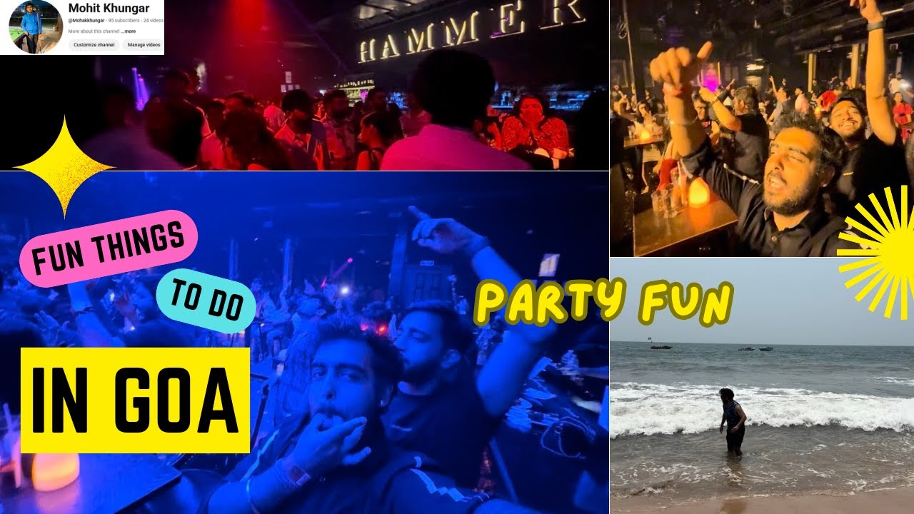 Goa Day 3: Luxury Clubbing at Hammerzz & Sunset Beach Masti! #goabeach #goaparty #travelvlog