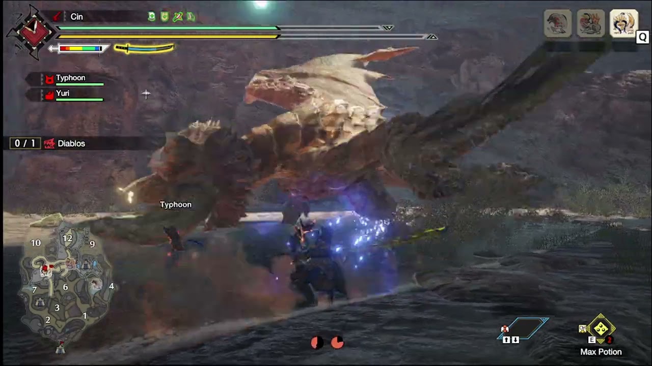 MH Rise PC Subterranean Disturbances Diablos 2'32'49 Longsword