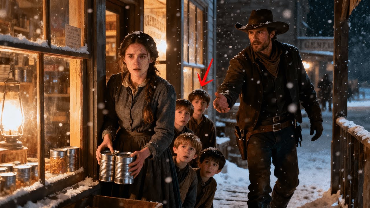 She Was Caught Stealing Food for Her Children — What the Cowboy Did Next Shocked the Entire Town