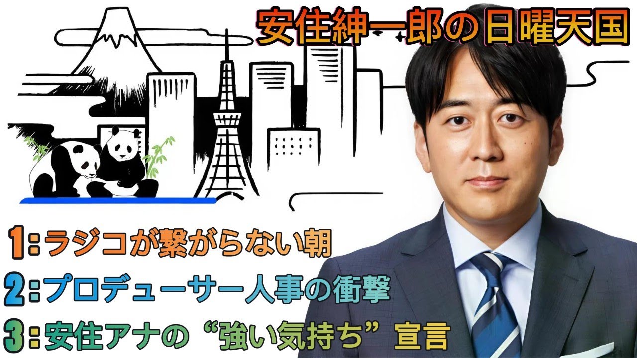 安住紳一郎の日曜天国｜安住紳一郎｜ラジコが繋がらない朝とキューバ異動事件 💻📻