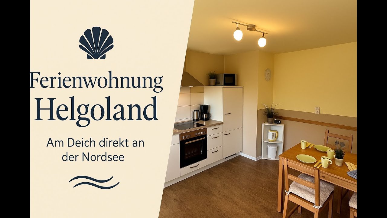Nordsee-Paradies für Zwei 🌊 | Ferienwohnung Helgoland direkt am Deich!