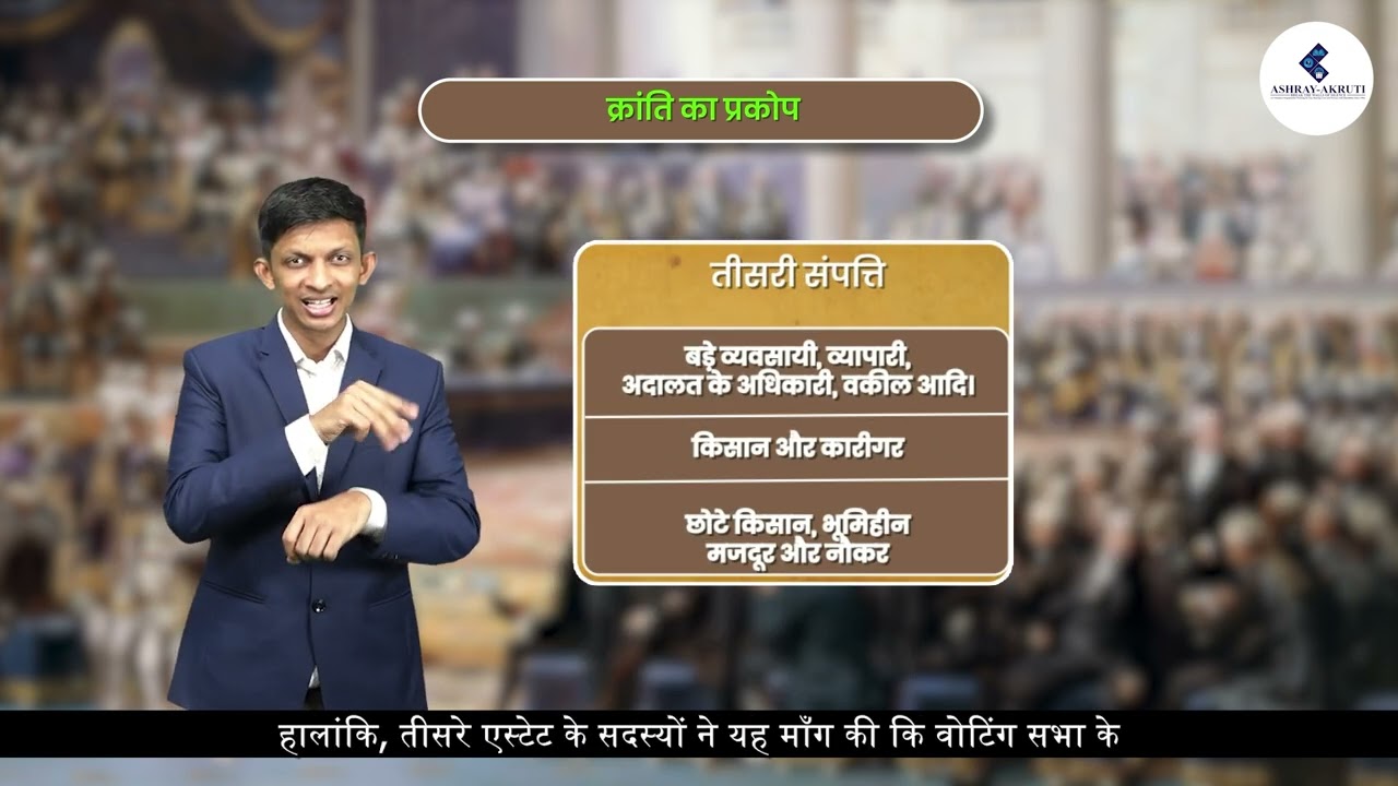 9th Social |Hindi | Democratic and National Revolution Part 3 Centuries | Lesson in Sign Language HI