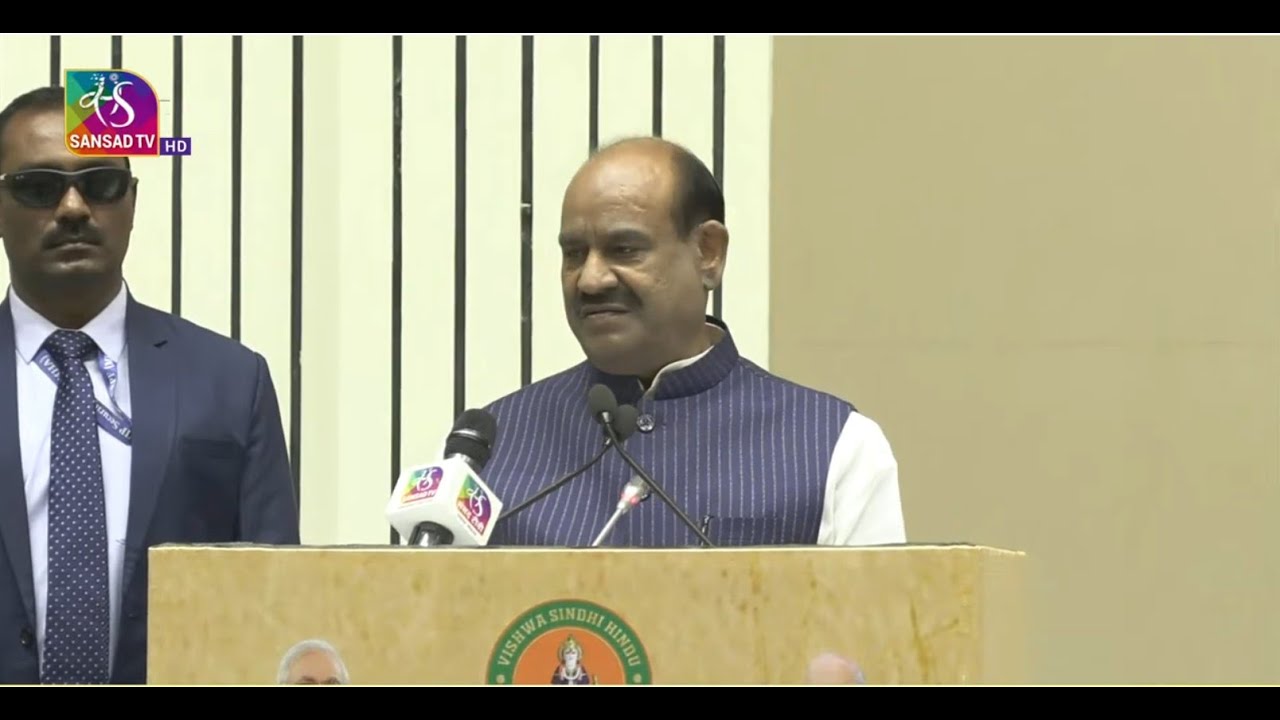 LS Speaker Om Birla  addresses the Vishwa Sindhi Hindu Program in Vigyan Bhawan |  23 November, 2025
