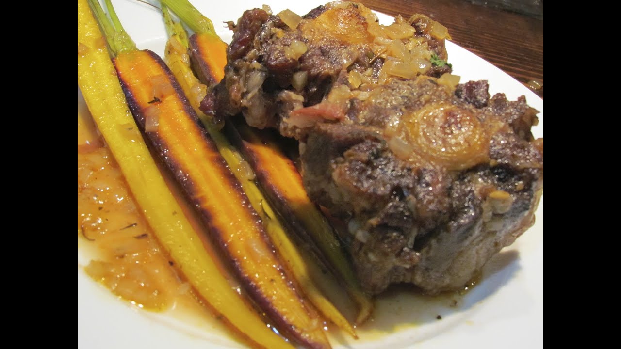 Beer Braised Oxtails and Heirloom Carrots