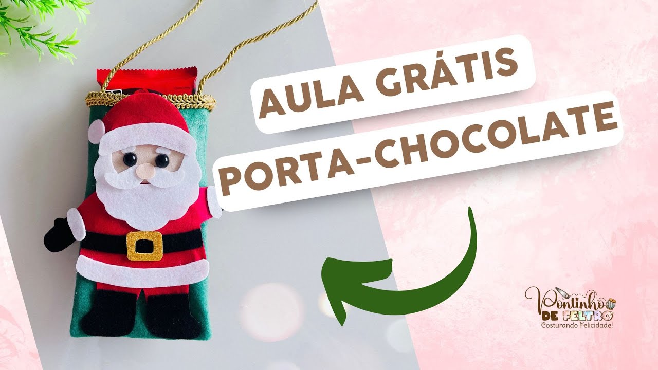 Aula Ao Vivo: Porta-Chocolate Natalino + Molde Grátis! | Caseando com a Cris