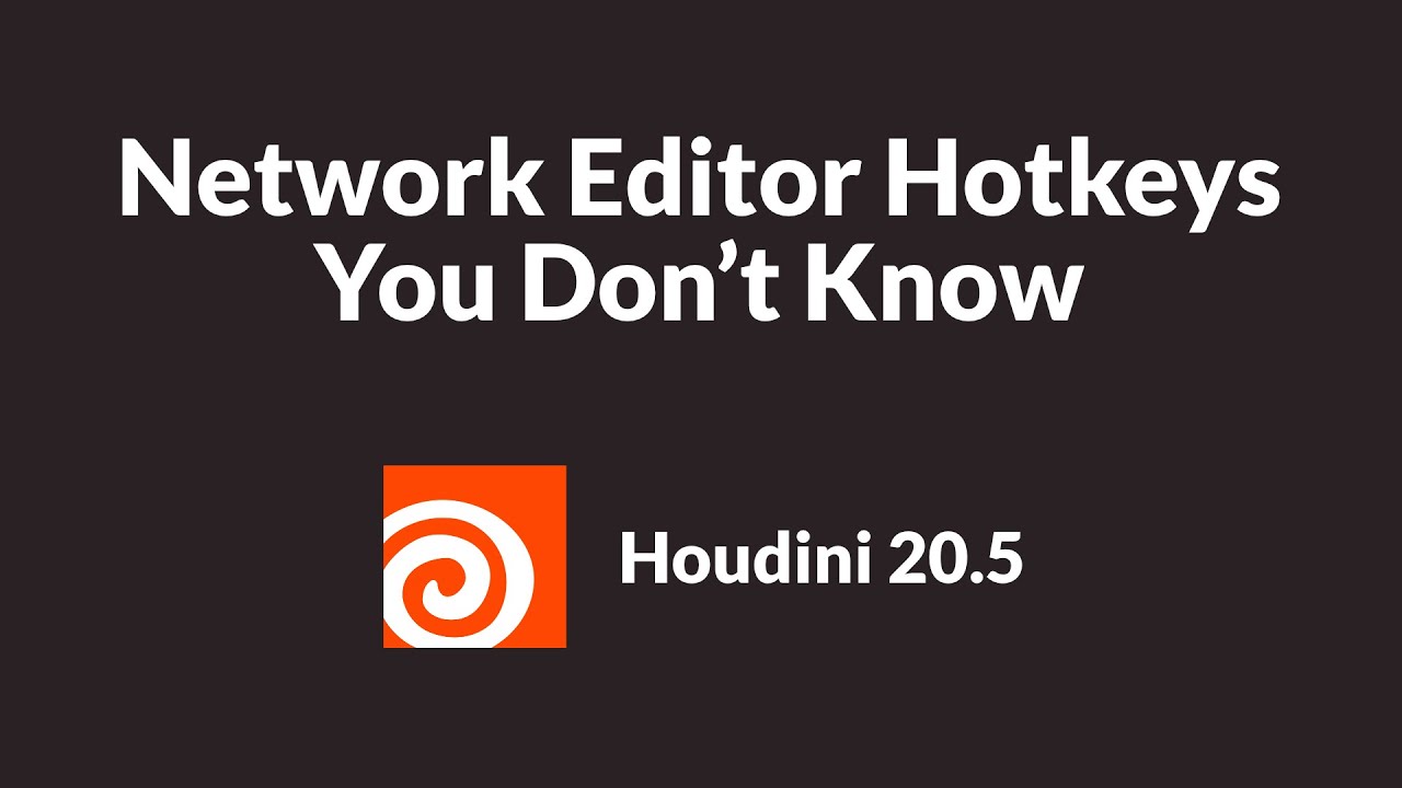 Network Hotkeys You Don't Know | Houdini 20.5