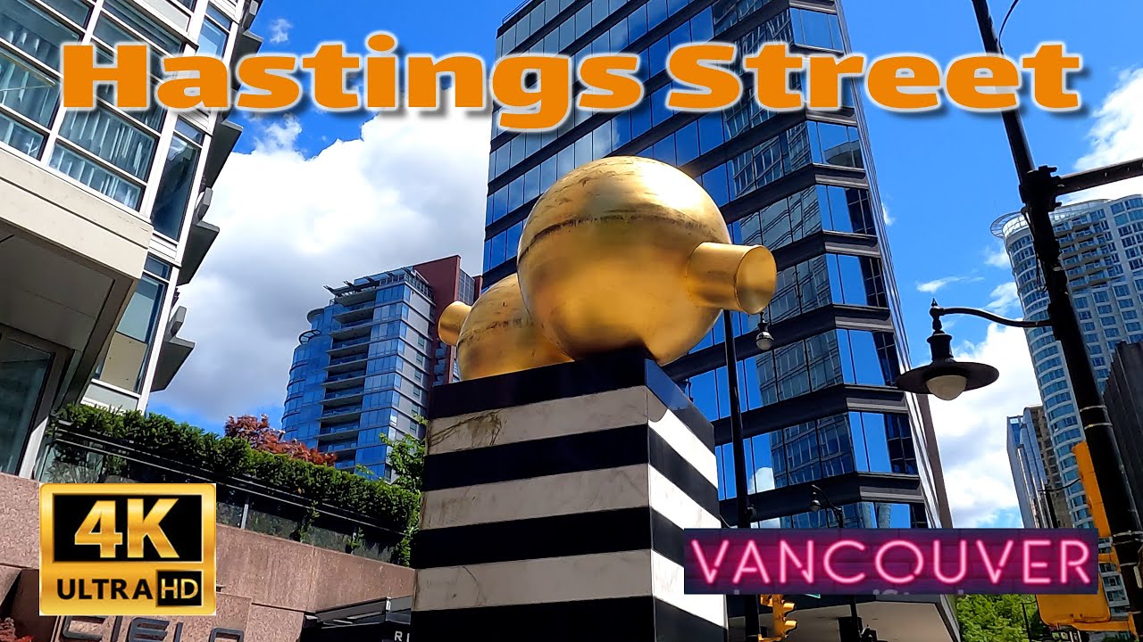 🇨🇦[4K] WALK - WEST HASTINGS STREET, DOWNTOWN, VANCOUVER. May 2021