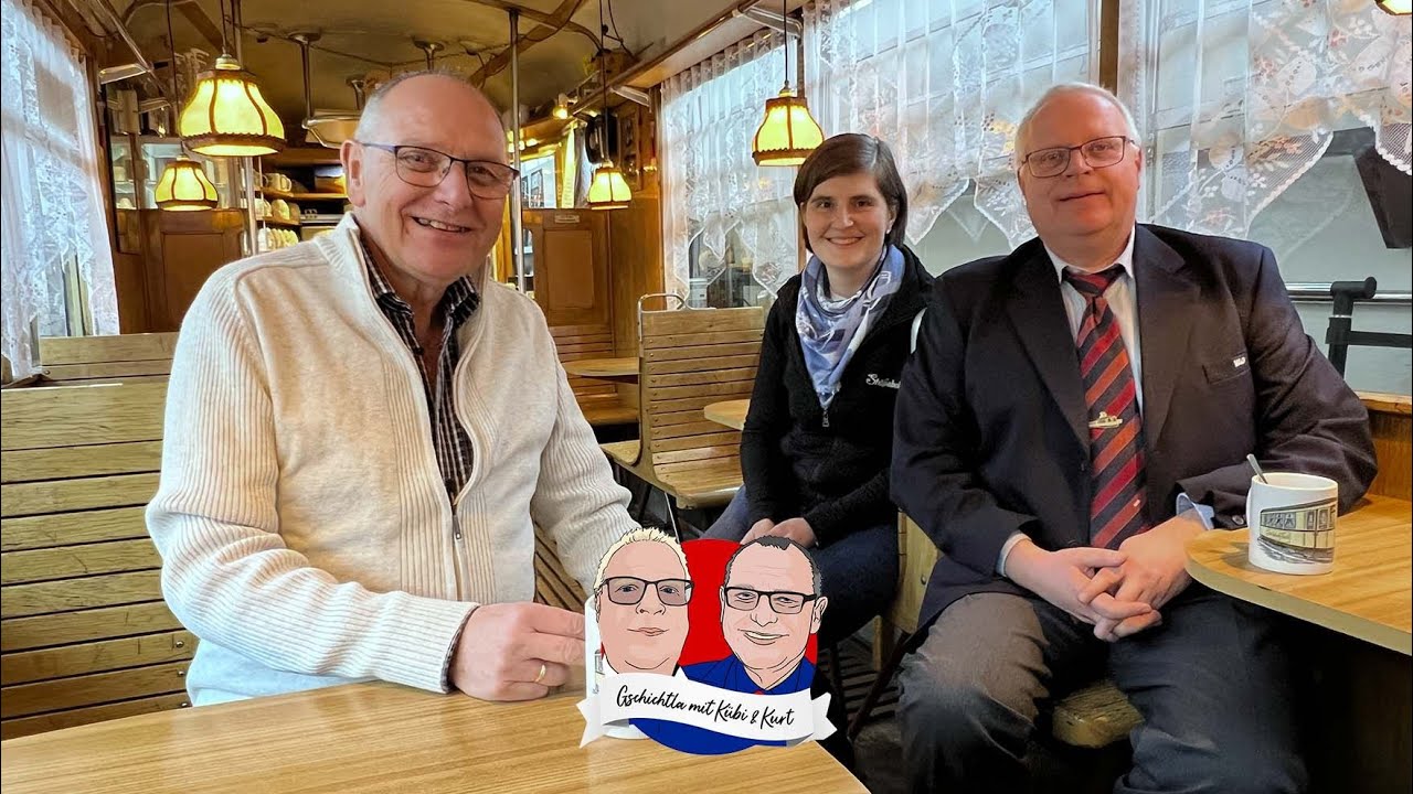 Straßaboh-Café im Historischen Straßenbahndepot St. Peter - Happiness pur, finden auch Kübi & Kurt