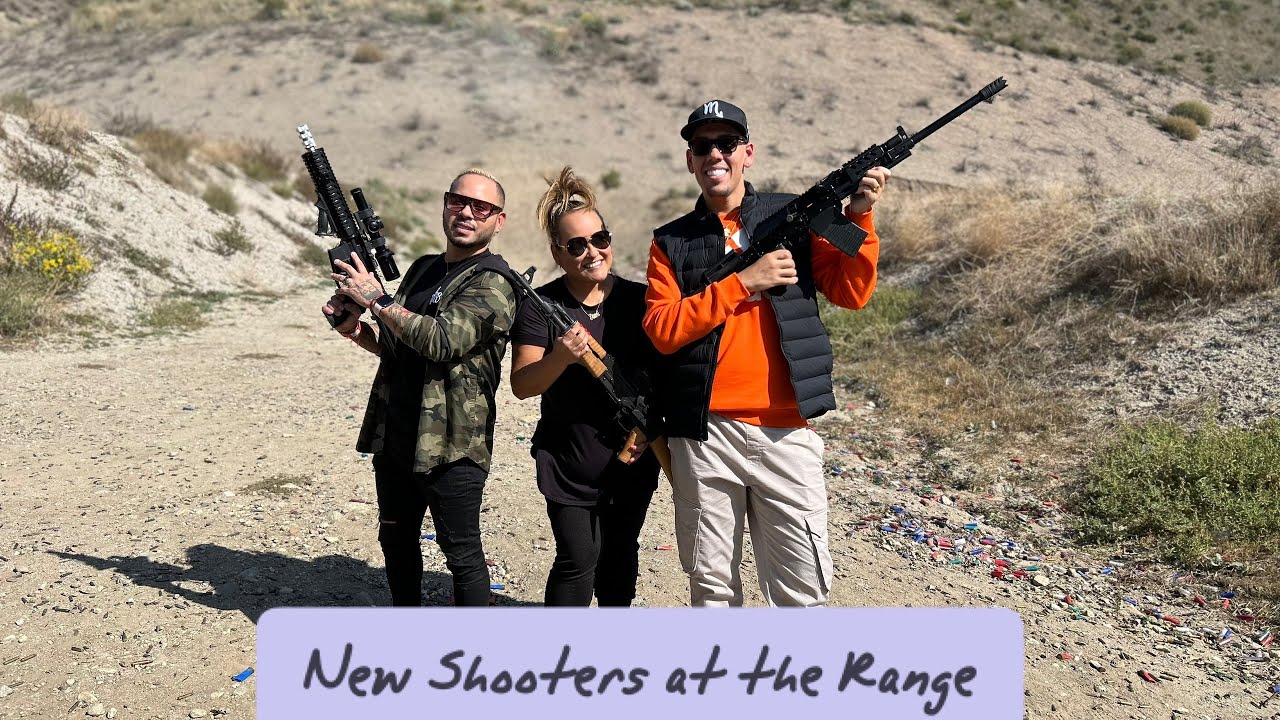 New Shooters try AR 15, AK 47 , Vepr 12 Gauge Shot gun … which one did they prefer