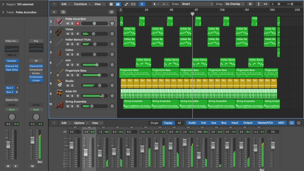 Suriram Instrumental - Logic Pro X midi Project