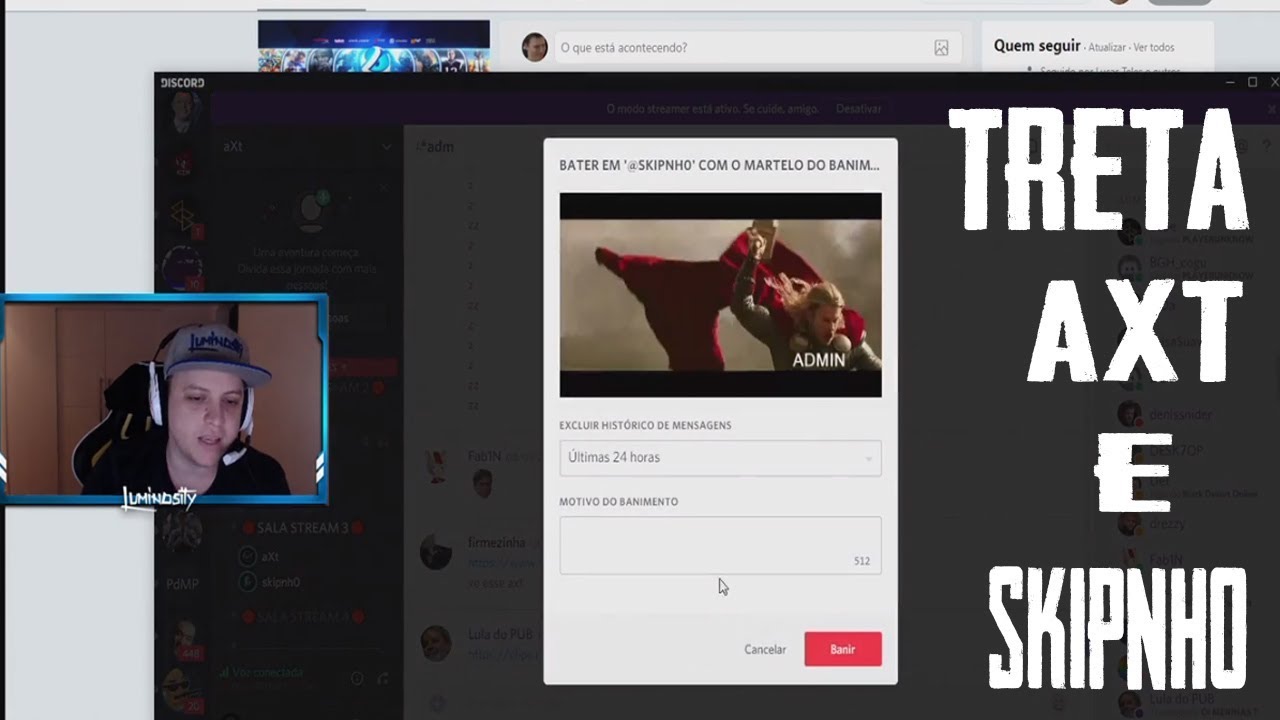 Treta Axt e Skipnho - A Gente não é um Time? 16/01/2018.