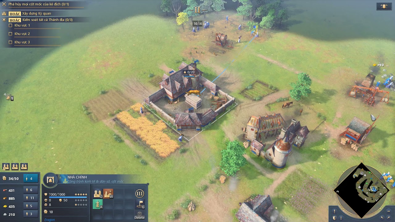 [Age of Empires IV] Hướng dẫn cơ bản các tháo tác trong game cho người mới chơi với đế chế Frank