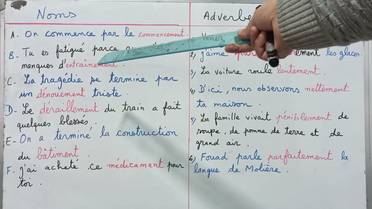 Des Noms et des Adverbes...