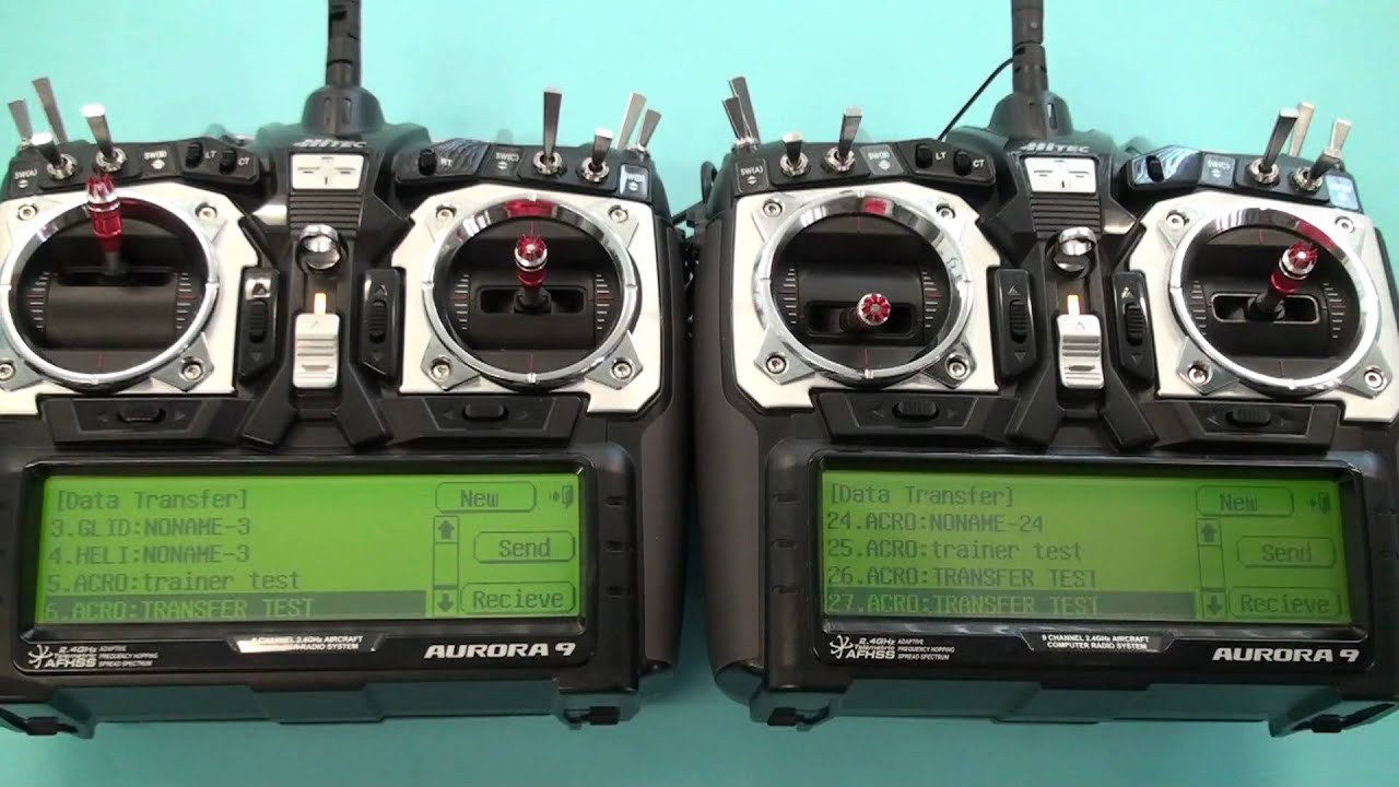 Hitec Aurora Data Transfer