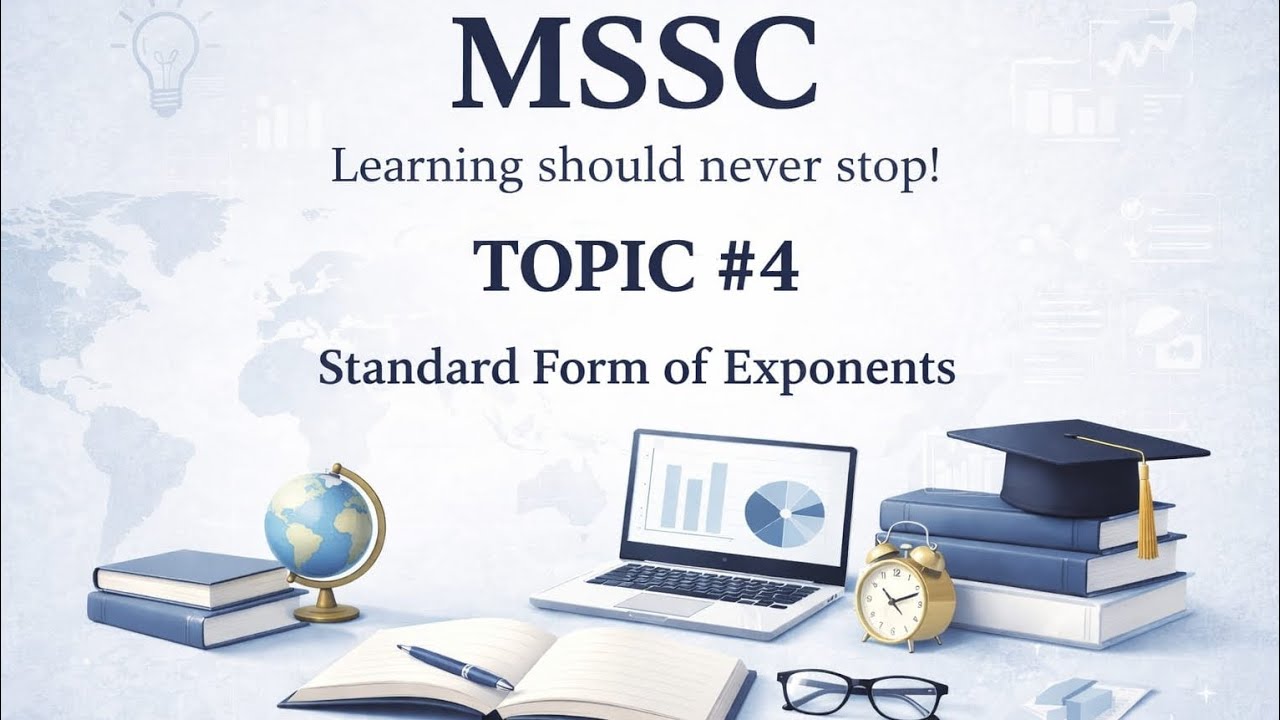 Topic #3 (Mathematics) : Standard Form of Exponents for CLASS VI-X...by Kapil Adlakha 