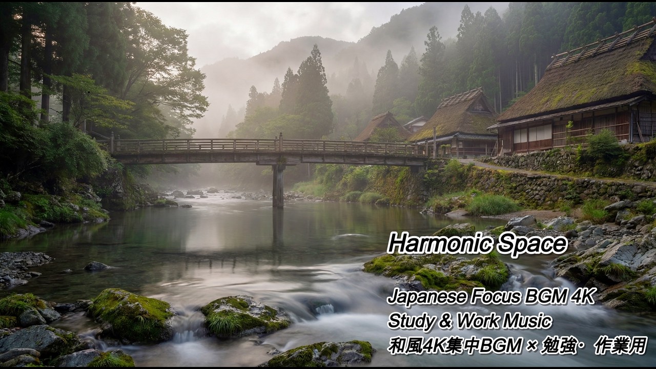 Japanese Focus BGM 4K Study & Work Music  和風4K集中BGM × 勉強・作業用