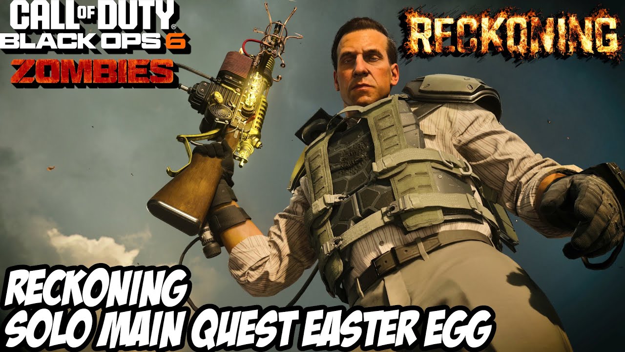 RECKONING SOLO MAIN QUEST EASTER EGG *BOTH BOSS FIGHTS & ENDINGS* - CALL OF DUTY BLACK OPS 6 ZOMBIES