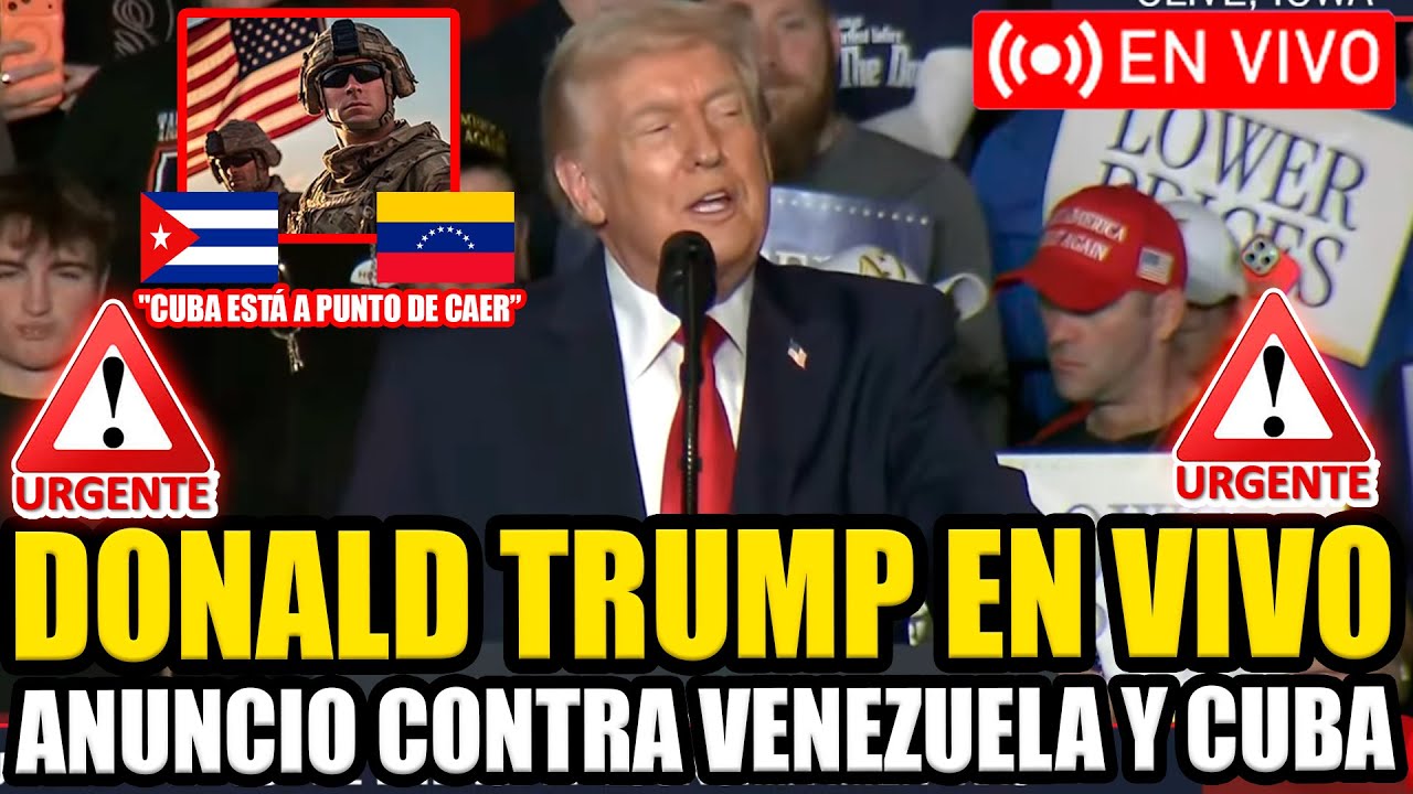 🔴URGENTE TRUMP EN VIVO ANUNCIA MEGA BOMBA CONTRA VENEZUELA Y CUBA | FRAN FIJAP