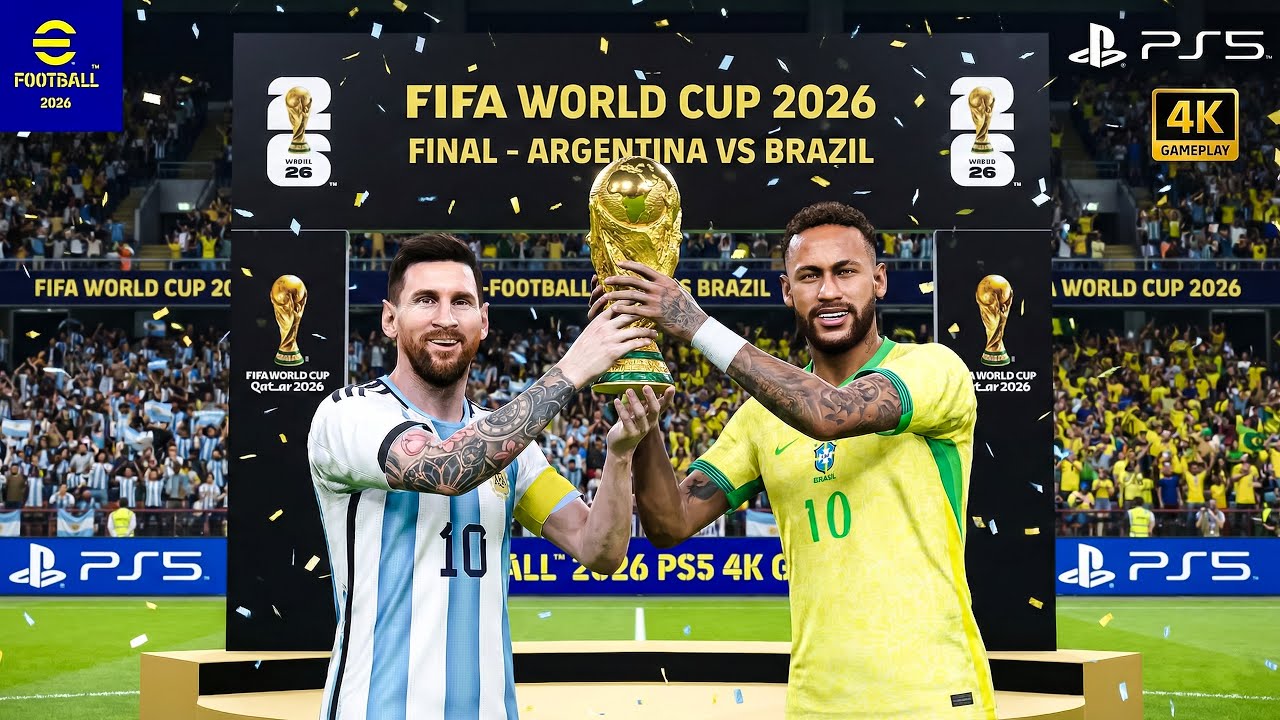Аргентина против Бразилии | Финал Чемпионата мира по футболу FIFA 2026 | eFootball 2026 PS5 [4K60...