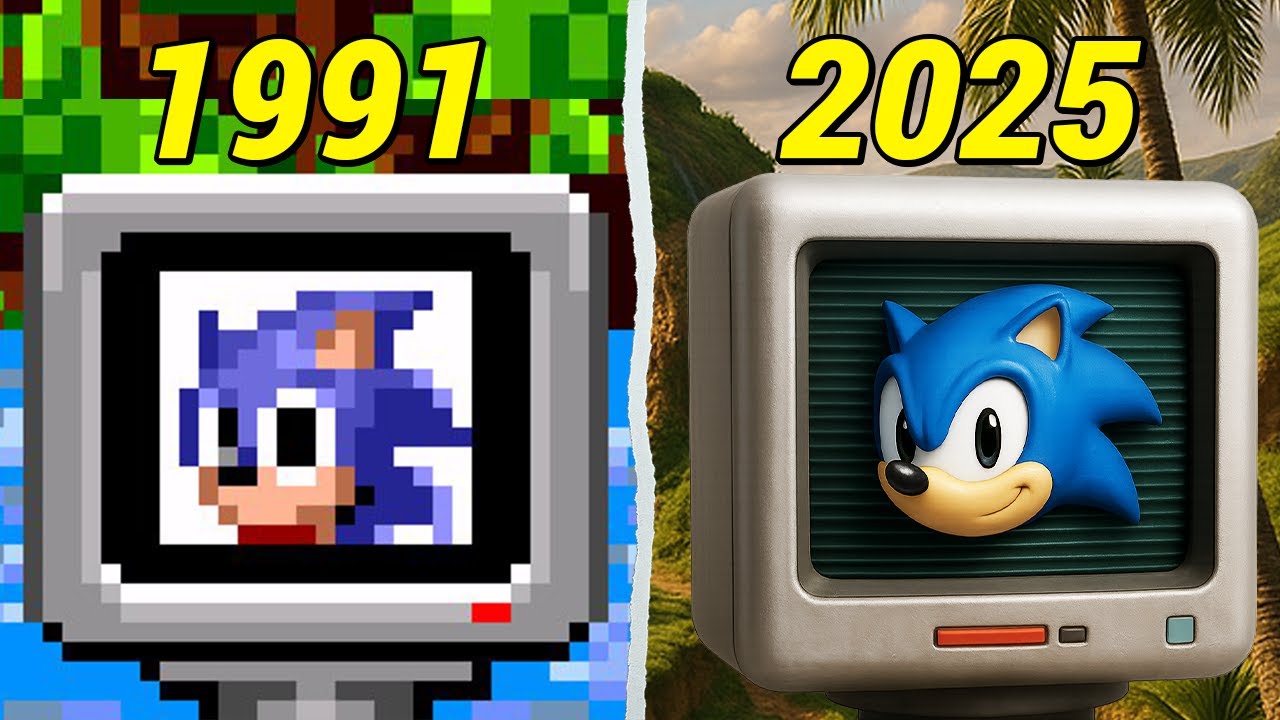 🌀 Evolution of Sonic's 1-Up (1991–2025)