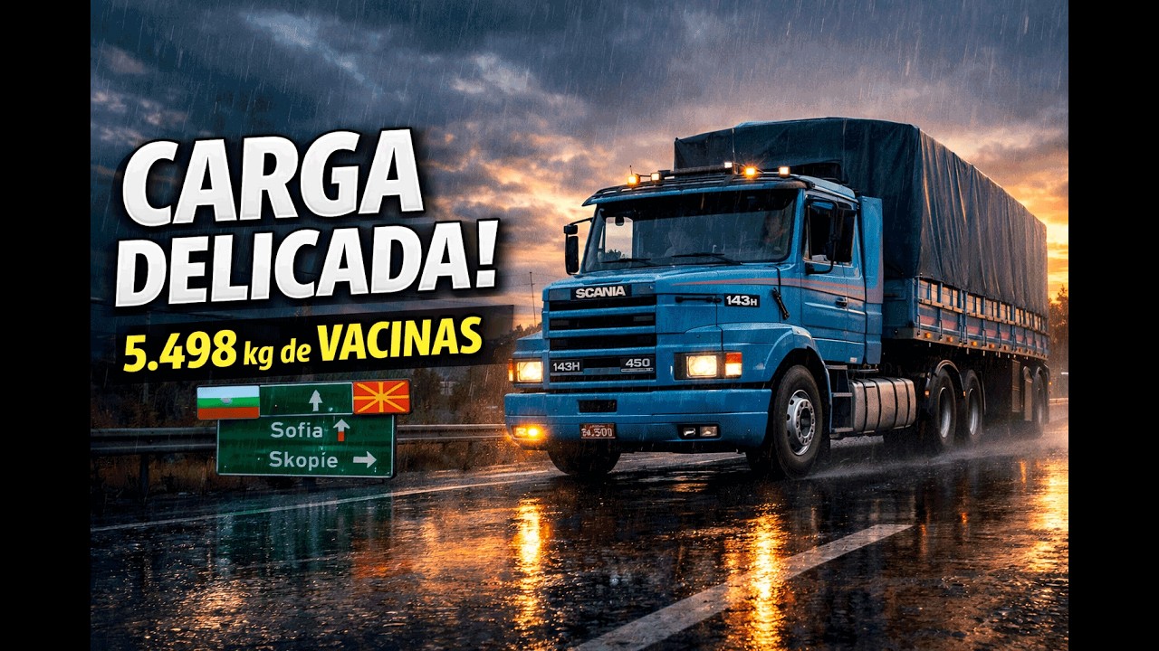 Transporte Delicado de Vacinas com o Scania 143H