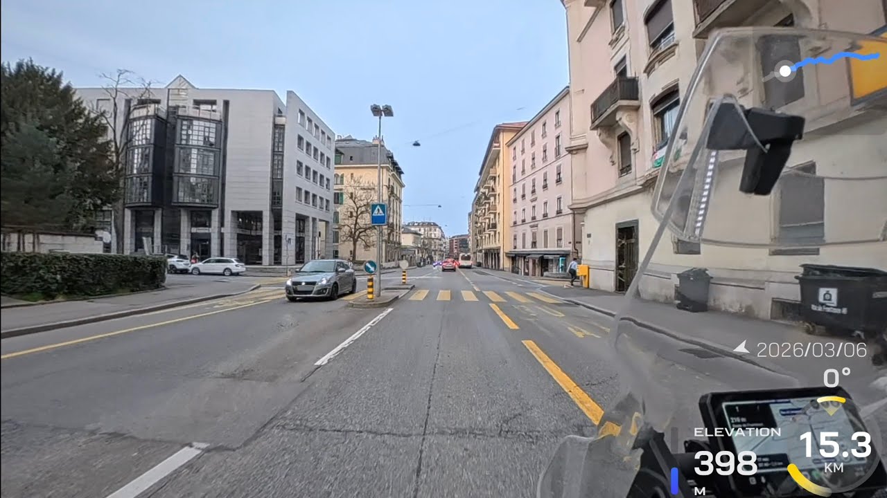 Morning Ride in Geneva - pure sound (no music)