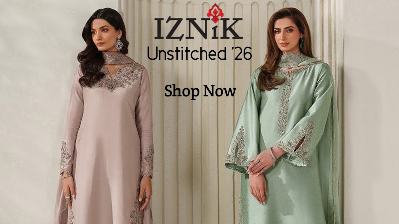 Iznik Luxury Festive Formal 2026 | Iznik Unstitched Luxury Formal Collection '26