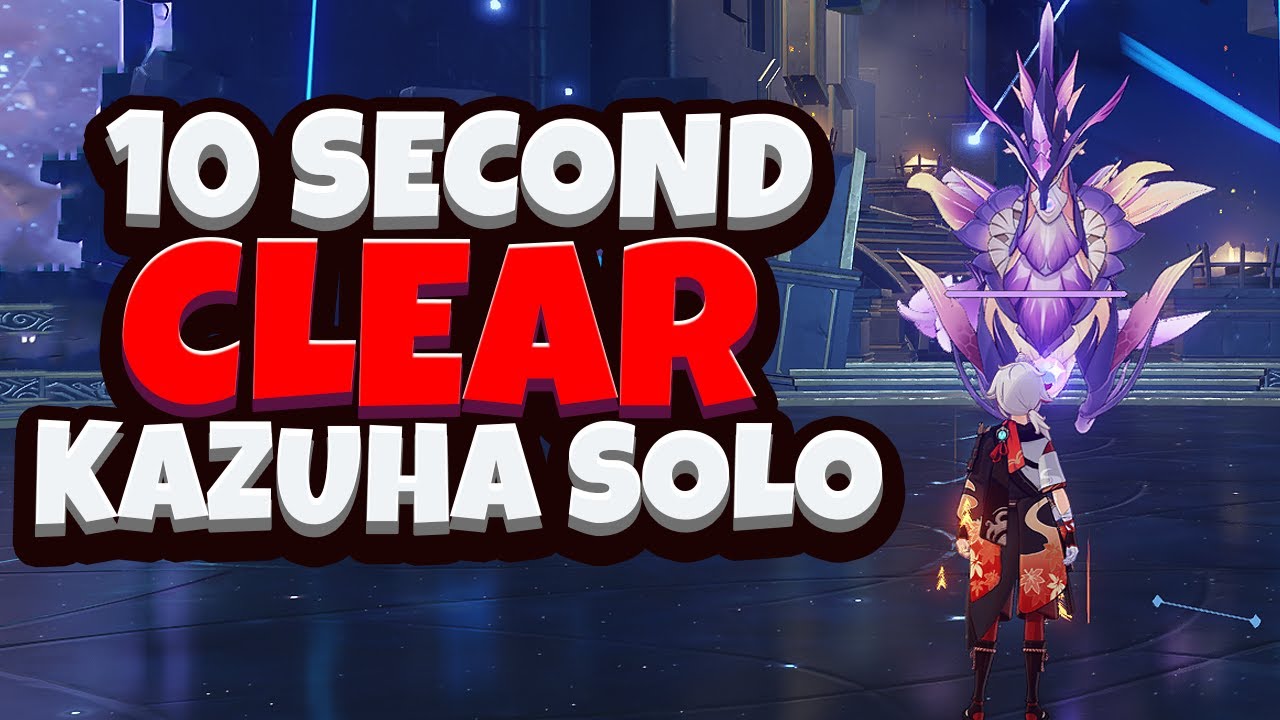 Kazuha Solo Abyss Seahorse In 10 Seconds