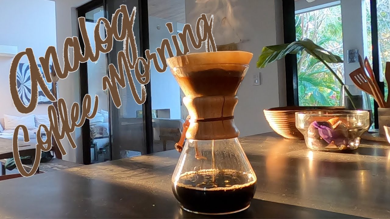 My slow analog morning starts with a coffee ritual