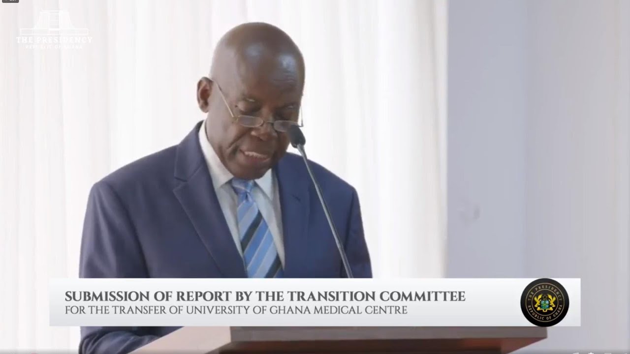 Submission of Report by the Transition Committee for the Transfer of University of Ghana Med Centre