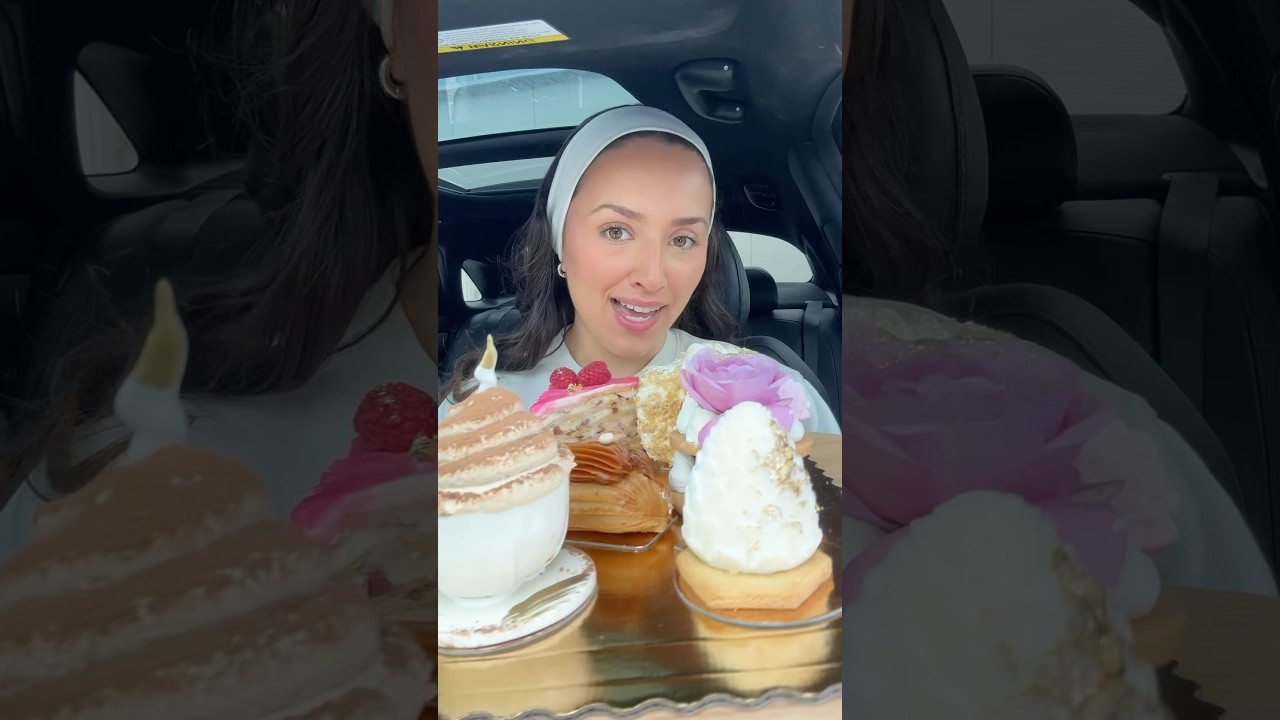 TRYING BEAUTIFUL PASTRIES IN LA 🍰🥐💕 #pastries #dessert #sweets #bakery #la #foodie #tastetest