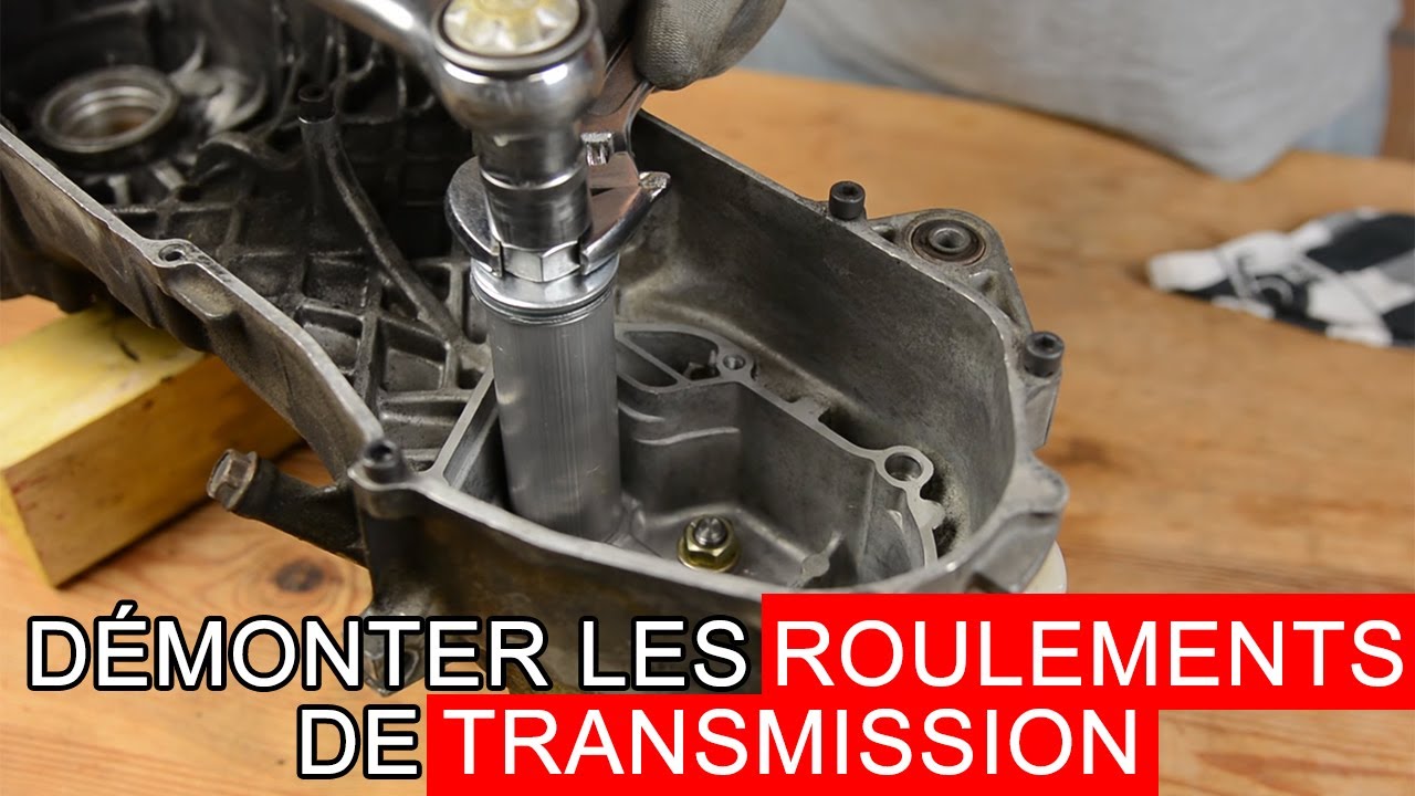 Comment démonter facilement les roulements de transmission d'un MBK Booster Nitro Rocket Mach-G ?