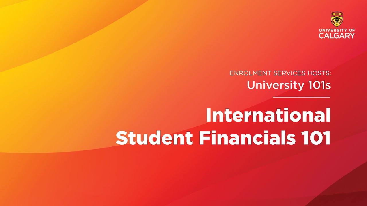 University 101s - International Student Financials 101