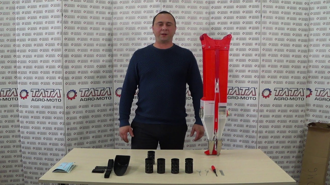 Ручная сеялка нажимного типа 6D2 TATA (с бункером для удобрений)
