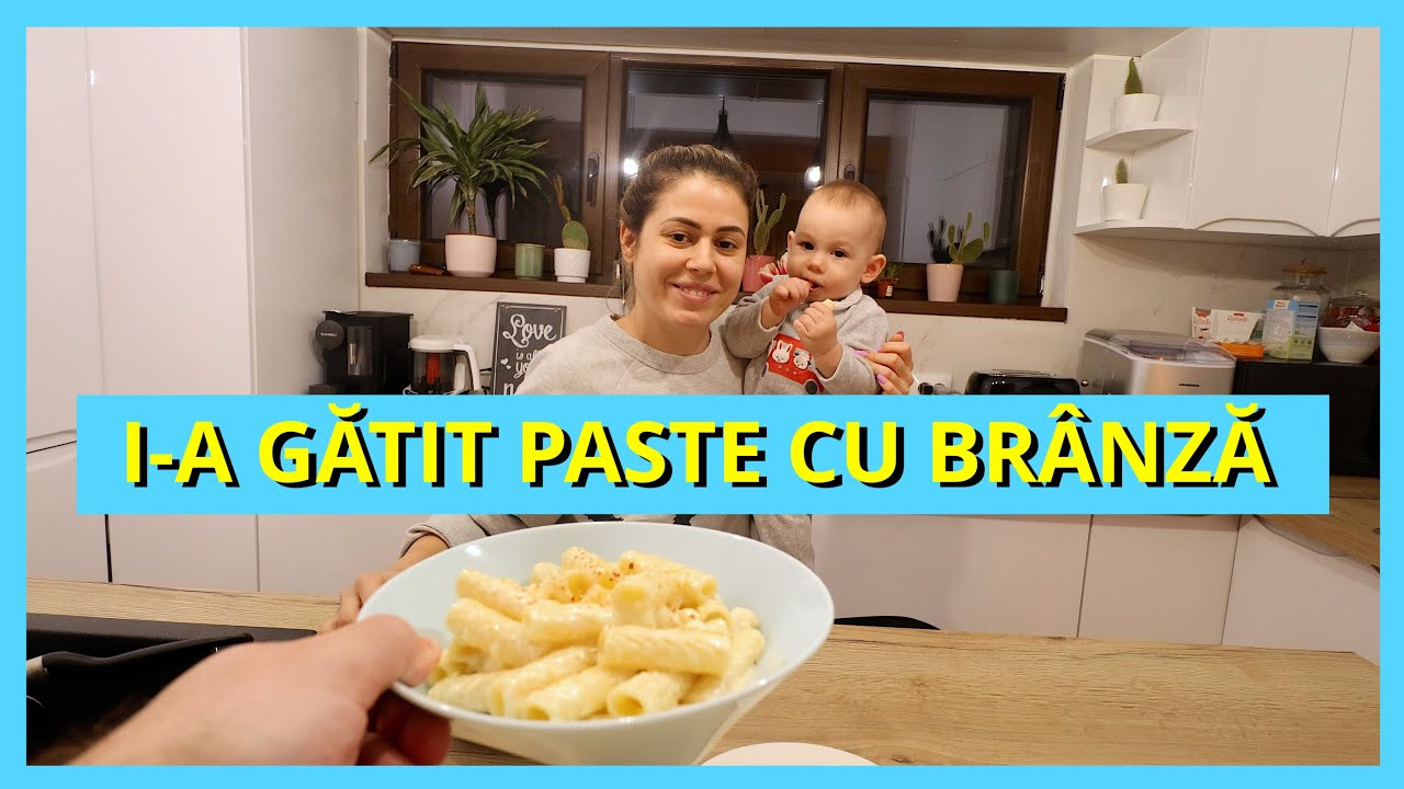 A MÂNCAT PENTRU PRIMA OARĂ PASTE CU BRÂNZĂ (REȚETA SOȚIEI)