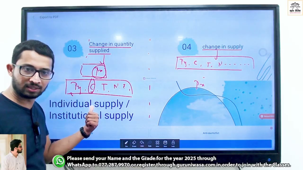 Economics - Unit 02 - G12 - Demand & Supply - Day 07 - 2027 AL   English Medium - 2025.10.26