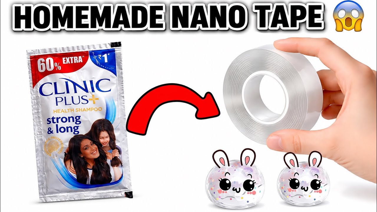 how to make nano tape at home | how to make nano tape with shampoo | how to make nano tape |