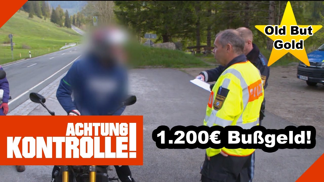 149 km/h bei erlaubten 80! Motorradfahrer muss ZAHLEN! |OLD BUT GOLD| Kabel Eins | Achtung Kontrolle