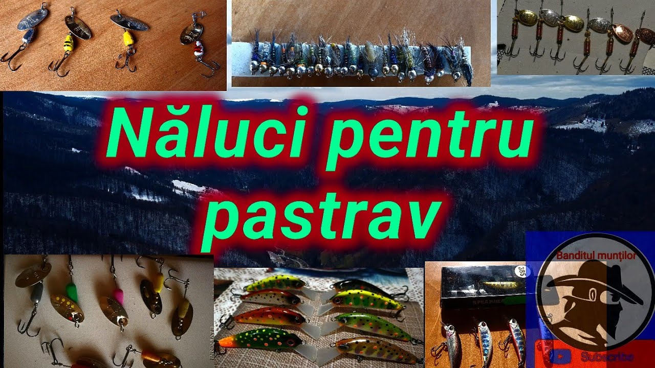Cu ce NĂLUCI voi pescui la păstrăv în 2023! Năluci pentru Păstrăv!