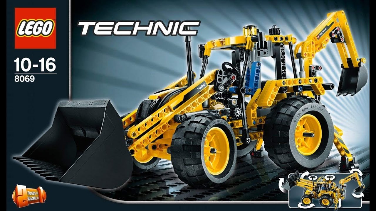 Lego Technic Backhoe, set 8069 review
