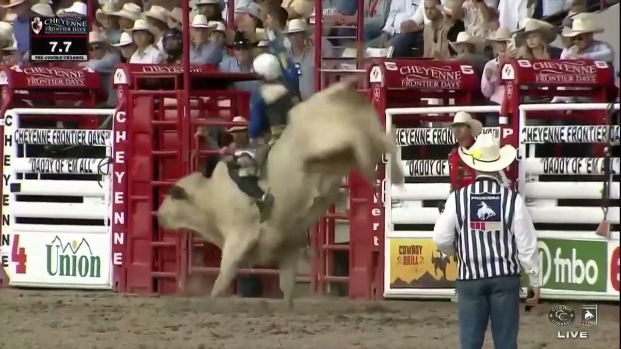 Stetson Wright Wins Cheyenne Frontier Days With 91.5 on Dakota Rodeo's Trump Train