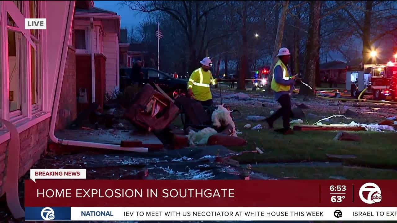 Emergency personnel responding to early morning house explosion in Southgate