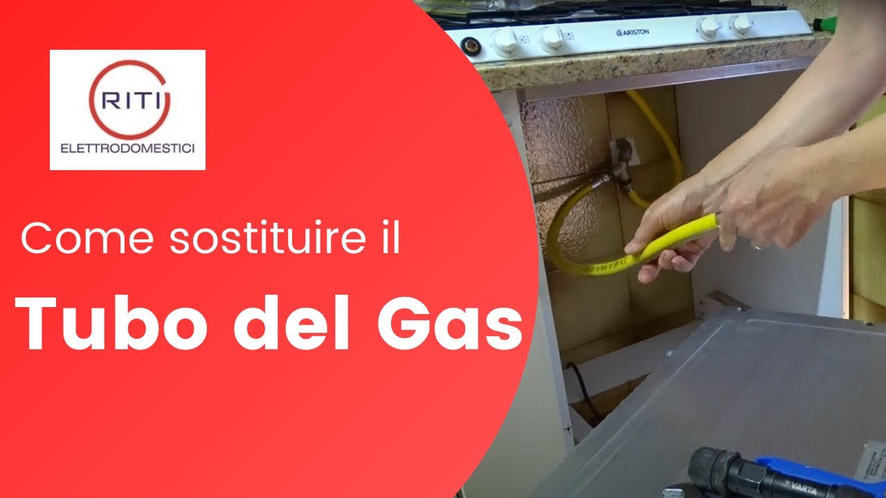 Sostituire il tubo del gas del forno e piano cottura